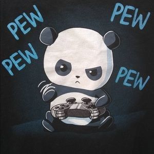 Youth medium all cotton black t-shirt